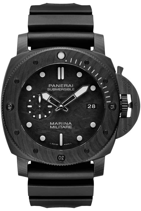 carbon panerai|panerai submersible marina militare.